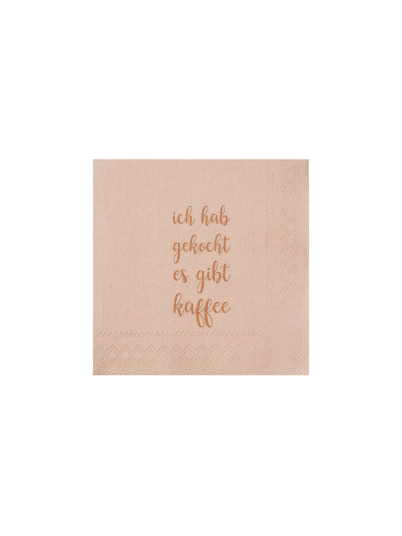 RAEDER | Cocktail Servietten 25x25cm ICH HAB GEKOCHT ES GIBT | 